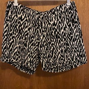 Banana Republic Heritage Zebra Print Shorts size 0